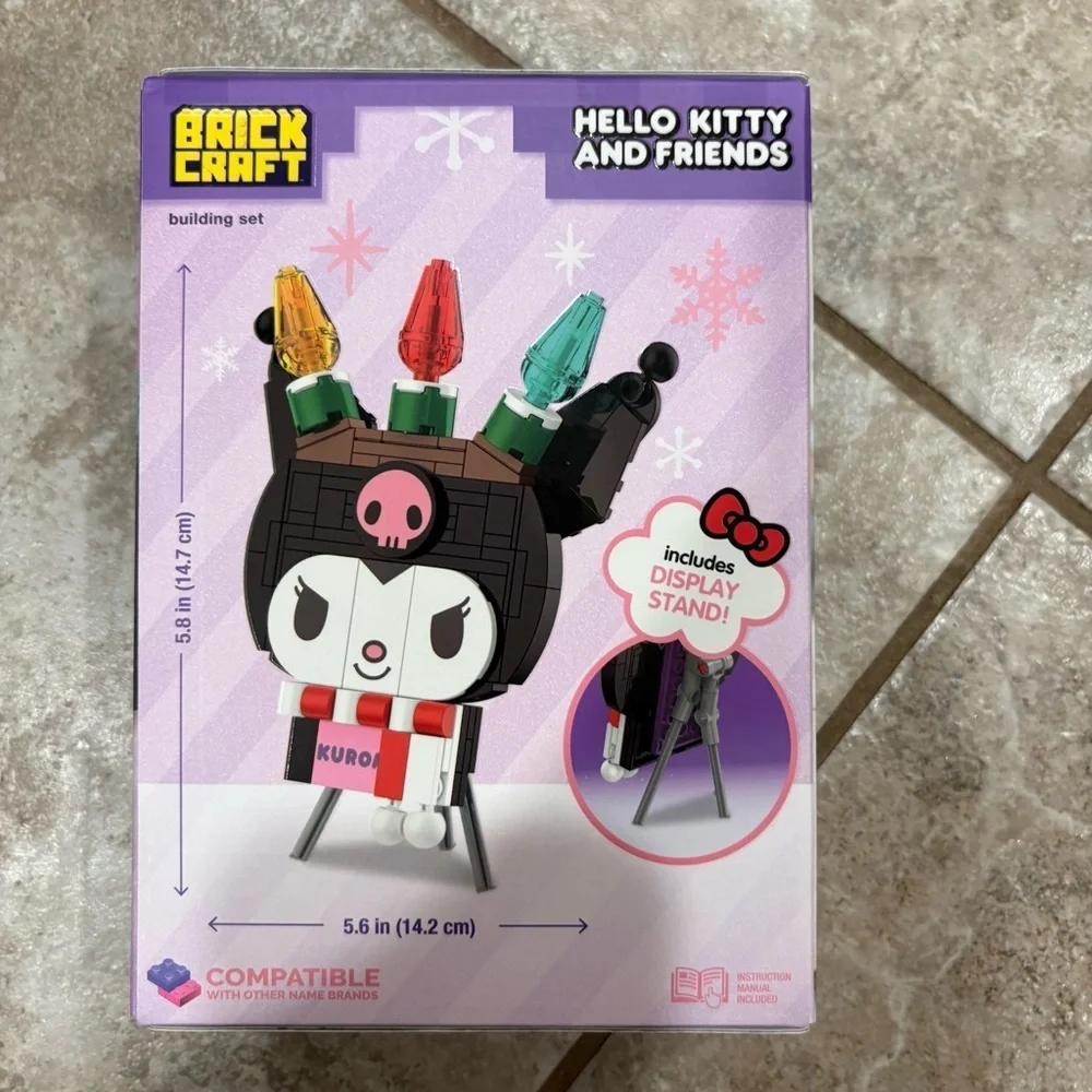 Hello Kitty Kuromi Building Set NEW Brick Craft Holiday Christmas Lights